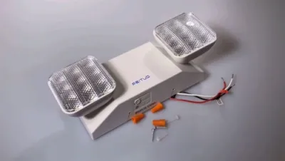 Installation of JLEU9 UL/cUL Twin Head LED Emergency Light