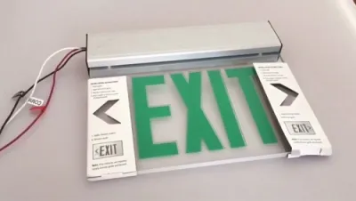 Installation of JELEX LED Emergency Exit Sign
