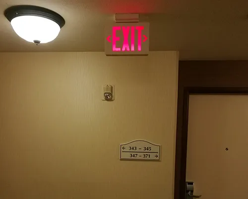JEE2RWE UL Approved Red LED Exit Sign