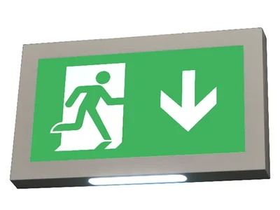 LE2915 Multi-Installation LED Emergency Exit Sign with Plastic Housing