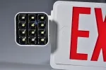 JLEC2BCW Bi-Color Emergency Exit Sign Combo with LED Heads