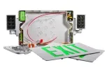 JLECD2GW/JLECD2RW LED Exit Sign/Emergency Light Combo (Green/Red Letters)